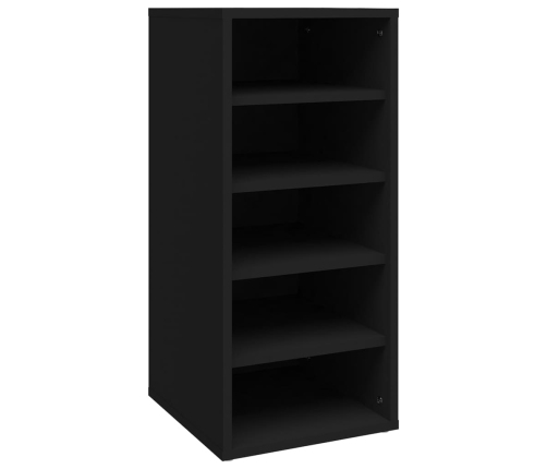 vidaXL apavu plaukti, 2 gab., melni, 31,5x35x70 cm, inženierijas koks