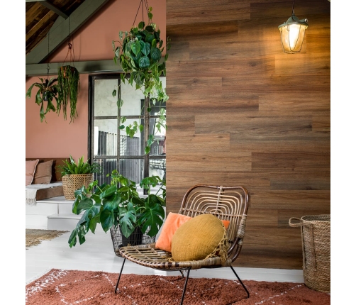 Wallart Sienas Dēļi Gl-Wa28, 30 Gab., Ozolkoka Imitācija, Brūni