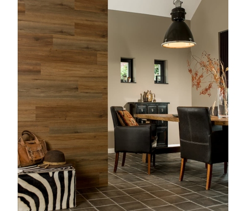 Wallart Sienas Dēļi Gl-Wa28, 30 Gab., Ozolkoka Imitācija, Brūni