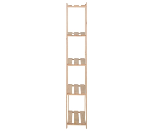 vidaXL 5-līmeņu glabāšanas plaukts, 80x28,5x170 cm, priedes masīvkoks
