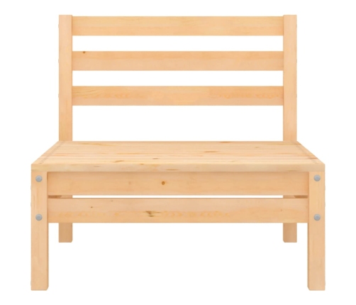 vidaXL vidējais dārza dīvāns, priedes masīvkoks