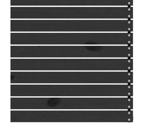 vidaXL vidējais dārza dīvāns, melns, priedes masīvkoks