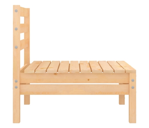 vidaXL vidējie dārza dīvāni, 4 gab., priedes masīvkoks