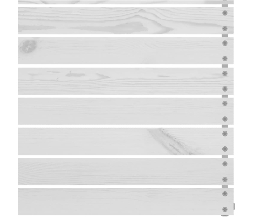 vidaXL vidējie dārza dīvāni, 4 gab., balti, priedes masīvkoks