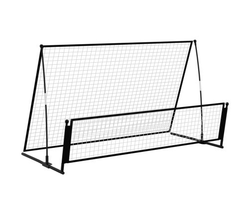 vidaXL futbola atsitiena vārti, 202x104x120 cm, tērauds