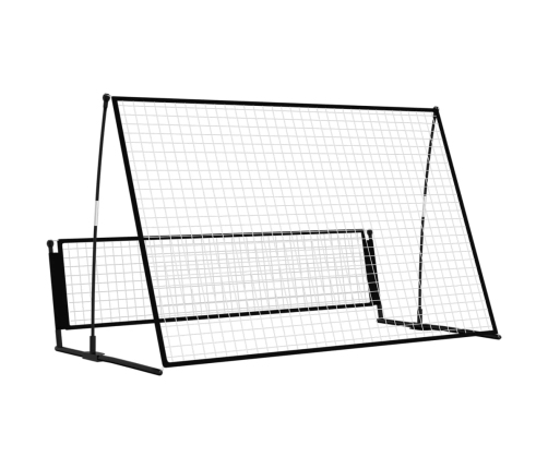 vidaXL futbola atsitiena vārti, 202x104x120 cm, tērauds