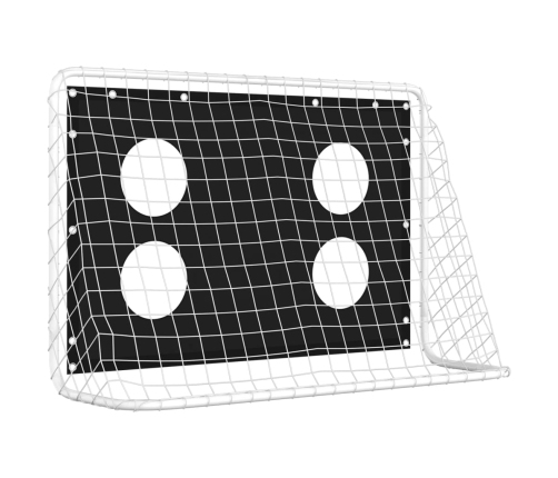 vidaXL futbola treniņu vārti, tērauds, 184x61x122 cm