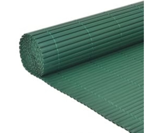 vidaXL dārza žogs, divpusējs, 110x300 cm, zaļš