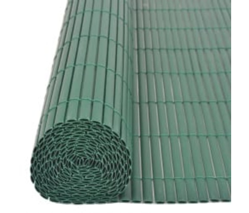 vidaXL dārza žogs, divpusējs, 110x300 cm, zaļš