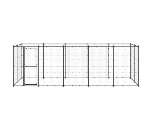 Suņu Voljērs, 12,1 M², Tērauds Vidaxl