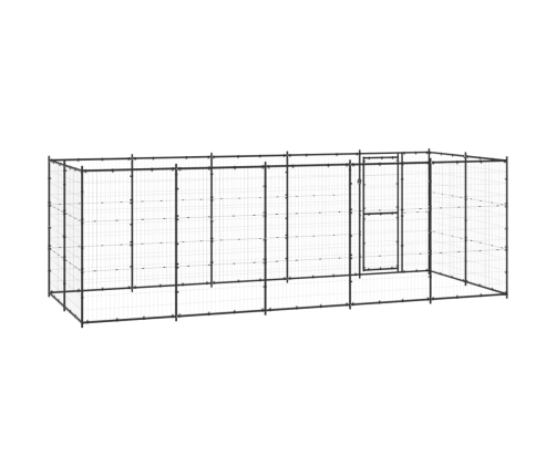 Suņu Voljērs, 12,1 M², Tērauds Vidaxl