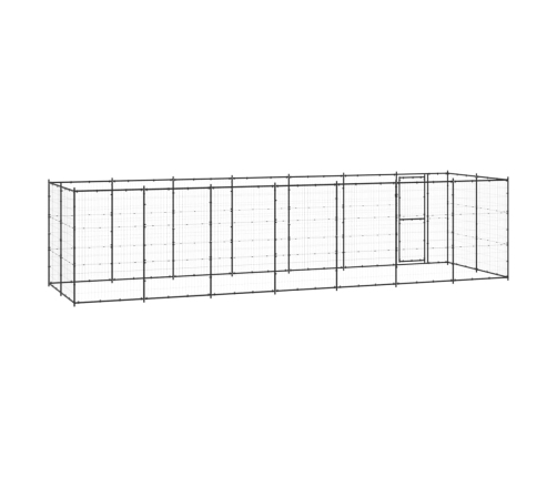 Suņu Voljērs, 16,94 M², Tērauds Vidaxl