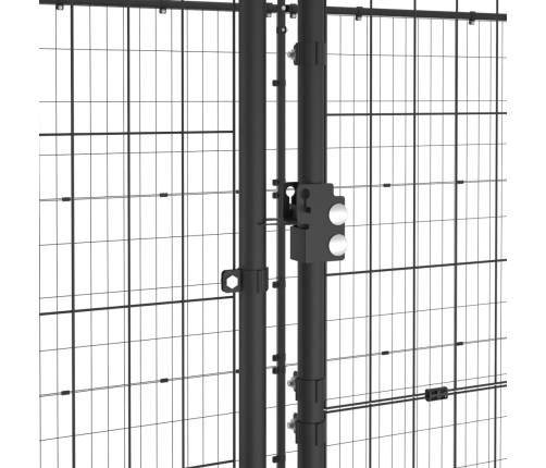 Suņu Voljērs, 16,94 M², Tērauds Vidaxl