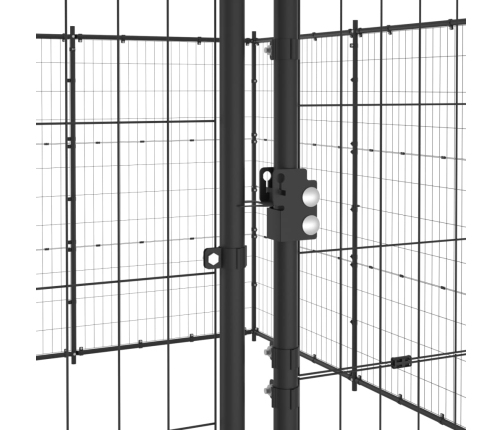 Suņu Voljērs, 53,24 M², Tērauds Vidaxl