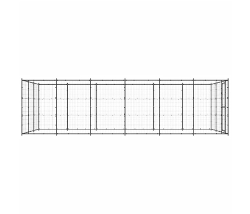 Suņu Voljērs, 21,78 M², Tērauds Vidaxl