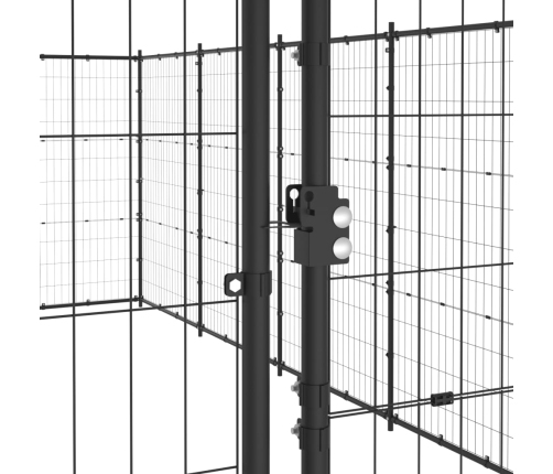 Suņu Voljērs, 21,78 M², Tērauds Vidaxl