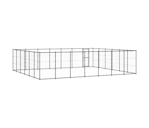Suņu Voljērs, 50,82 M², Tērauds Vidaxl