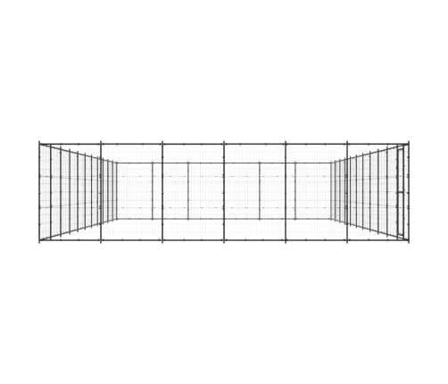 Suņu Voljērs, 79,86 M², Tērauds Vidaxl