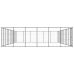 Suņu Voljērs, 79,86 M², Tērauds Vidaxl
