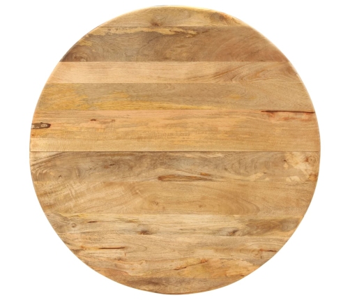 vidaXL virtuves galds, Ø110x78 cm, mango masīvkoks un tērauds