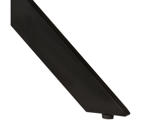 vidaXL virtuves galds, Ø110x78 cm, mango masīvkoks un tērauds