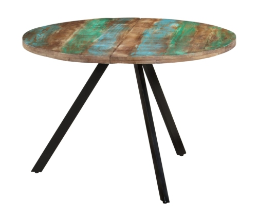 vidaXL virtuves galds, 110x75 cm, pārstrādāts masīvkoks