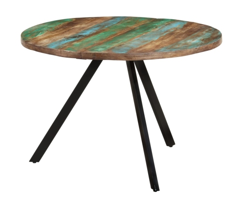 vidaXL virtuves galds, 110x75 cm, pārstrādāts masīvkoks