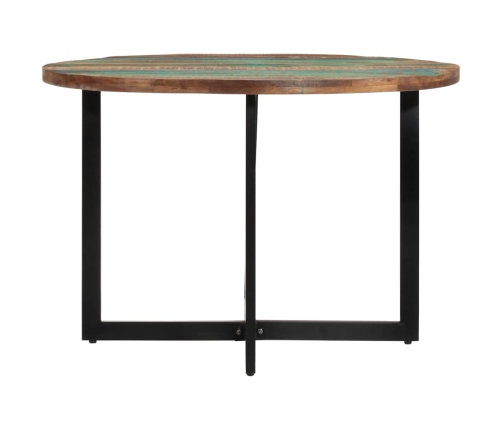 vidaXL virtuves galds, 110x75 cm, pārstrādāts masīvkoks