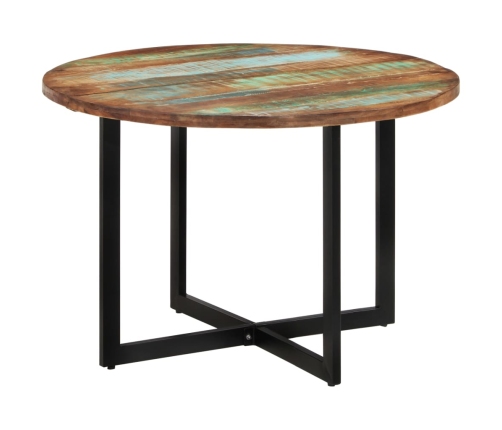 vidaXL virtuves galds, 110x75 cm, pārstrādāts masīvkoks