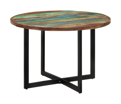 vidaXL virtuves galds, 110x75 cm, pārstrādāts masīvkoks