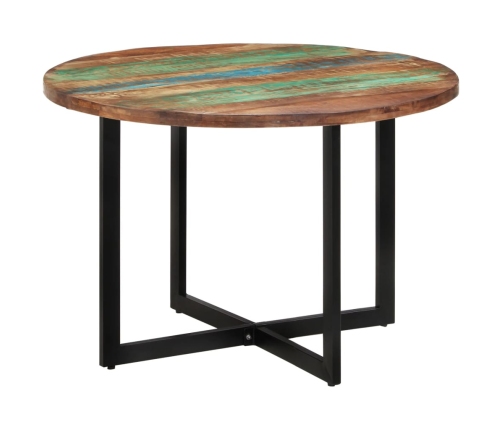 vidaXL virtuves galds, 110x75 cm, pārstrādāts masīvkoks