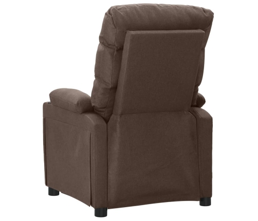 vidaXL masāžas krēsls, pelēkbrūns audums