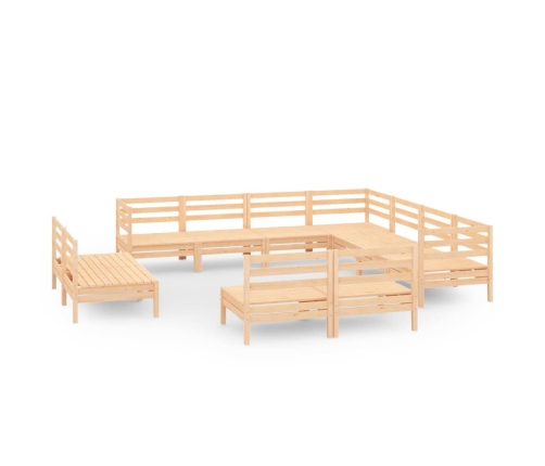 11-Daļīgs Dārza Atpūtas Mēbeļu Komplekts, Priedes Masīvkoks Vidaxl