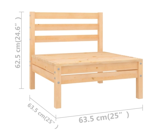 11-Daļīgs Dārza Atpūtas Mēbeļu Komplekts, Priedes Masīvkoks Vidaxl