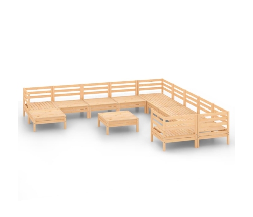 12-Daļīgs Dārza Atpūtas Mēbeļu Komplekts, Priedes Masīvkoks Vidaxl