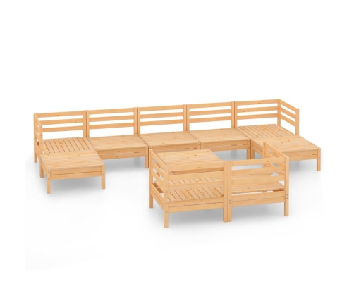 10-Daļīgs Dārza Atpūtas Mēbeļu Komplekts, Priedes Masīvkoks Vidaxl