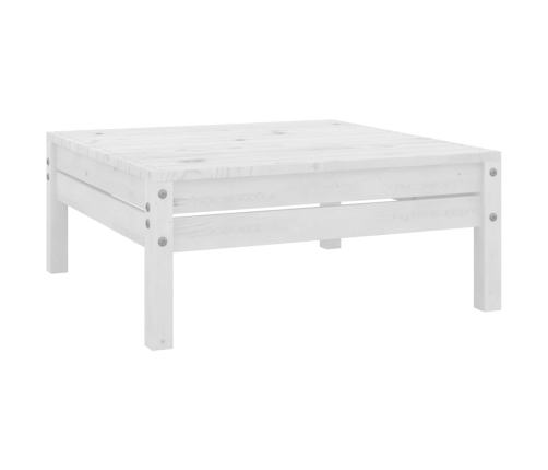 vidaXL 11-daļīgs dārza mēbeļu komplekts, priedes masīvkoks, balts