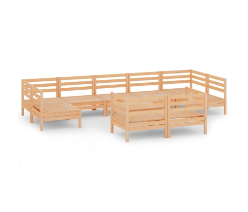 10-Daļīgs Dārza Atpūtas Mēbeļu Komplekts, Priedes Masīvkoks Vidaxl