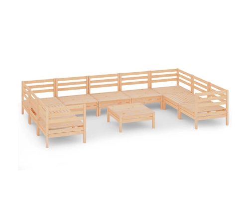 10-Daļīgs Dārza Atpūtas Mēbeļu Komplekts, Priedes Masīvkoks Vidaxl