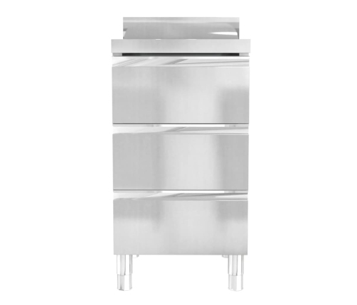 vidaXL virtuves skapīši, 2 gab., nerūsējošs tērauds