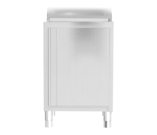 vidaXL virtuves skapīši, 2 gab., nerūsējošs tērauds