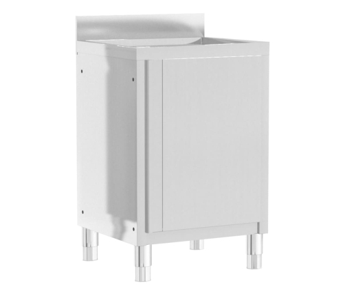 vidaXL virtuves skapīši, 2 gab., nerūsējošs tērauds