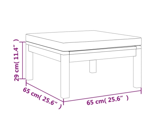 10-Daļīgs Dārza Atpūtas Mēbeļu Komplekts Ar Matračiem, Akācija Vidaxl