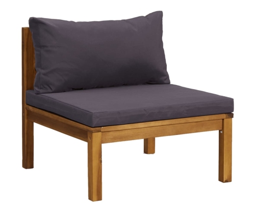 10-Daļīgs Dārza Atpūtas Mēbeļu Komplekts Ar Matračiem, Akācija Vidaxl