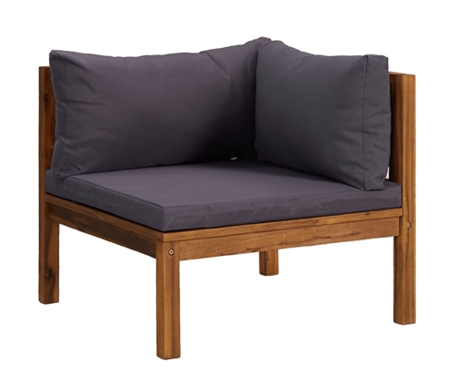 11-Daļīgs Dārza Atpūtas Mēbeļu Komplekts Ar Matračiem, Akācija Vidaxl