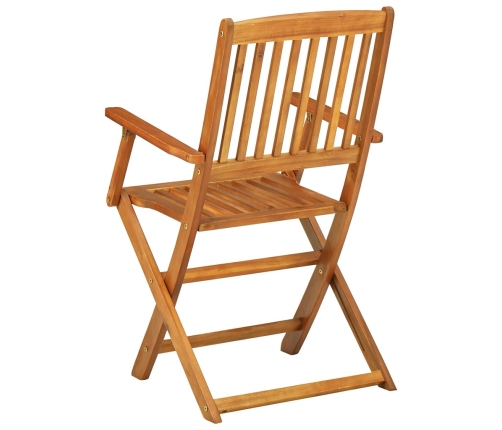 vidaXL 11-daļīgs dārza mēbeļu komplekts 220x90x75cm akācijas masīvkoks