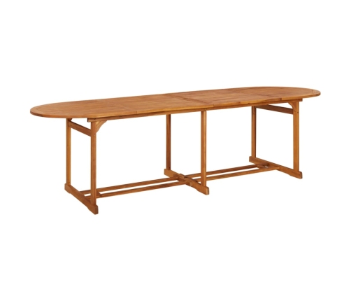 vidaXL 13-daļīgs dārza mēbeļu komplekts 280x90x75cm akācijas masīvkoks