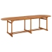 vidaXL 13-daļīgs dārza mēbeļu komplekts 280x90x75cm akācijas masīvkoks