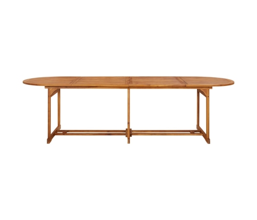 vidaXL 13-daļīgs dārza mēbeļu komplekts 280x90x75cm akācijas masīvkoks