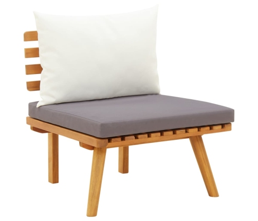 vidaXL 11-daļīgs dārza atpūtas mēbeļu komplekts ar matračiem, akācija